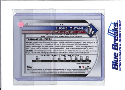 2025 Topps Bowman Chrome - Chrome Mojo Refractor - Shohei Ohtani - #17 - Baseball - Dodgers