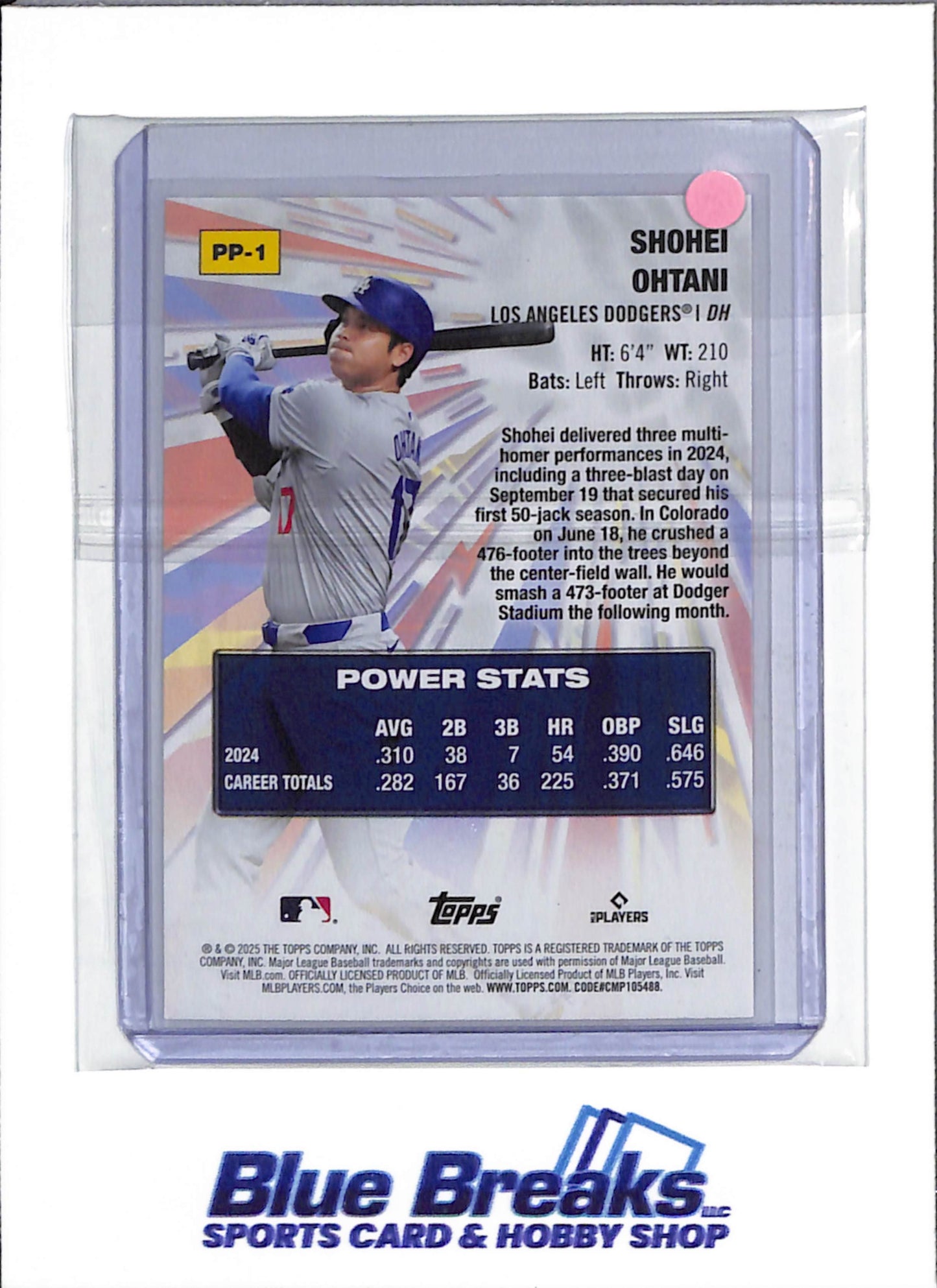 2025 Topps - Power Players - Tie Dye - Shohei Ohtani - #PP-1 - Baseball - Dodgers