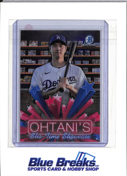 2025 Topps Bowman Chrome - Sho-Time Showcase - Shohei Ohtani - #HS-4 - Baseball - Dodgers