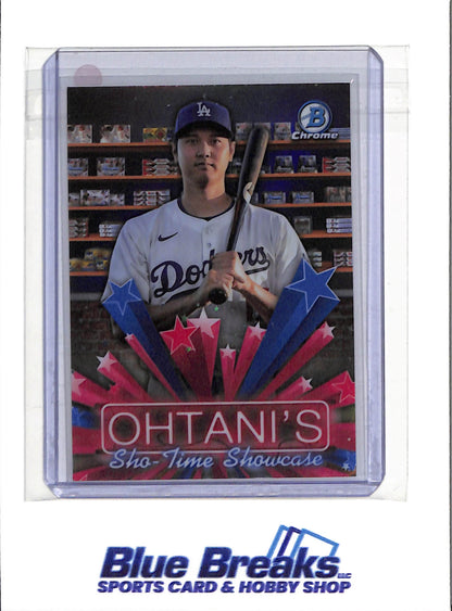 2025 Topps Bowman Chrome - Sho-Time Showcase - Shohei Ohtani - #HS-4 - Baseball - Dodgers