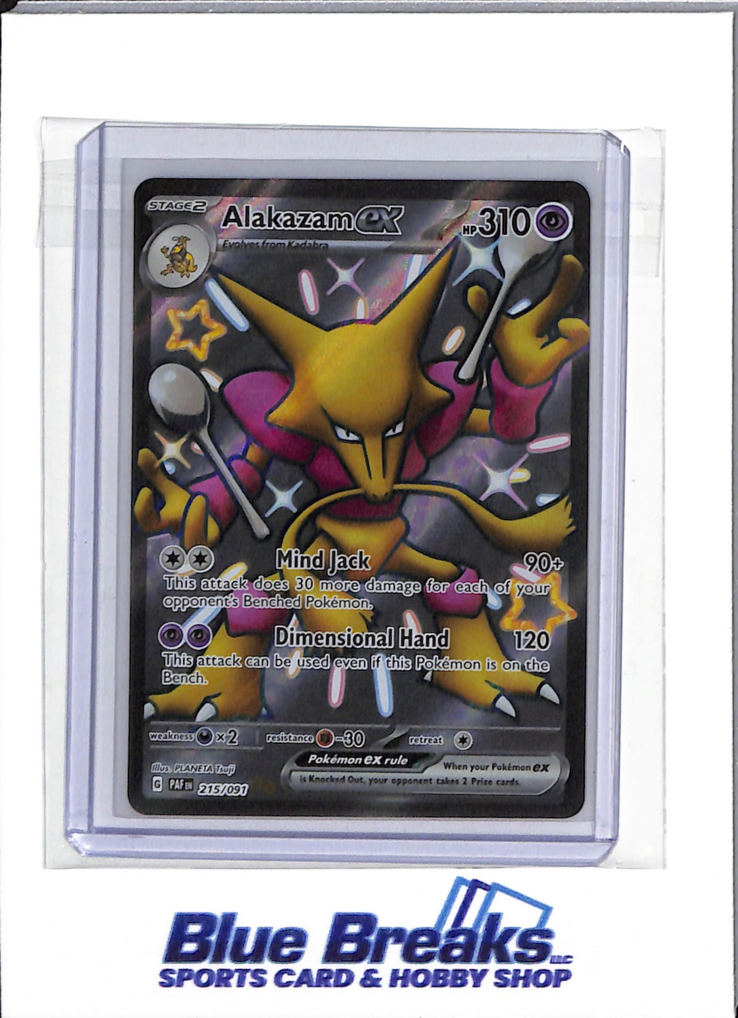 2024 Pokémon - Paldean Fates - Shiny Ultra Rare Foil - Alakazam ex - #215/091