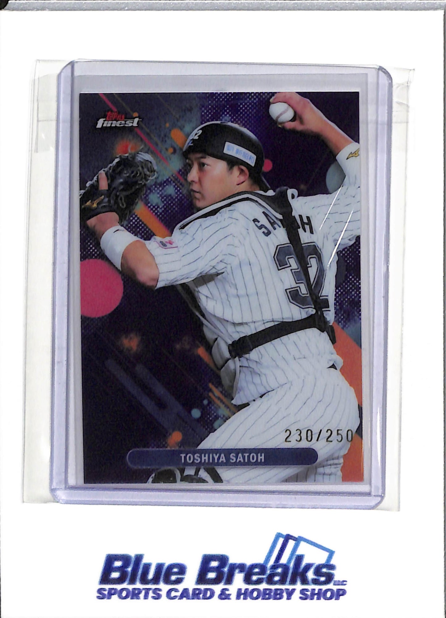 2025 Topps Finest - Purple Refractor - Toshiya Satoh - 230/250 - #71 - Baseball - Lottie Marines