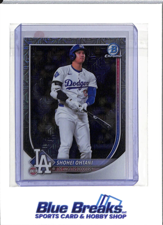 2025 Topps - Bowman Chrome - Silver Mojo Refractor - Shohei Ohtani - #17 - Baseball - Dodgers
