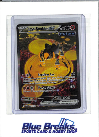 2024 Pokémon - Temporal Forces - Illustration Rare Foil - Iron Boulder ex - #207/162