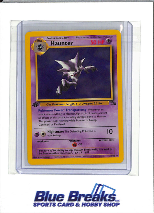 1999 Pokémon - Fossil - Haunter - #21/62