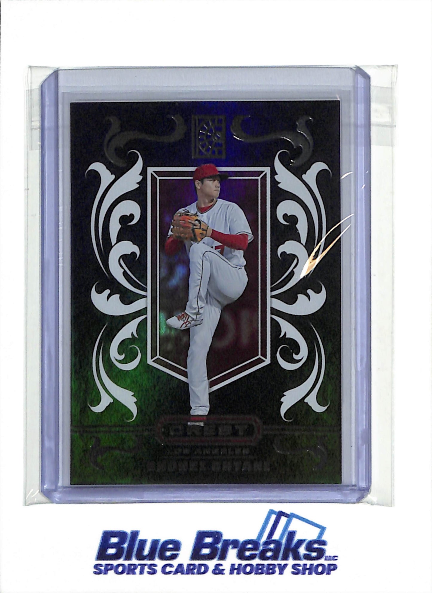 2022 Panini - Crest - Black/Red - Shohei Ohtani - #C-3 - Baseball - Dodgers