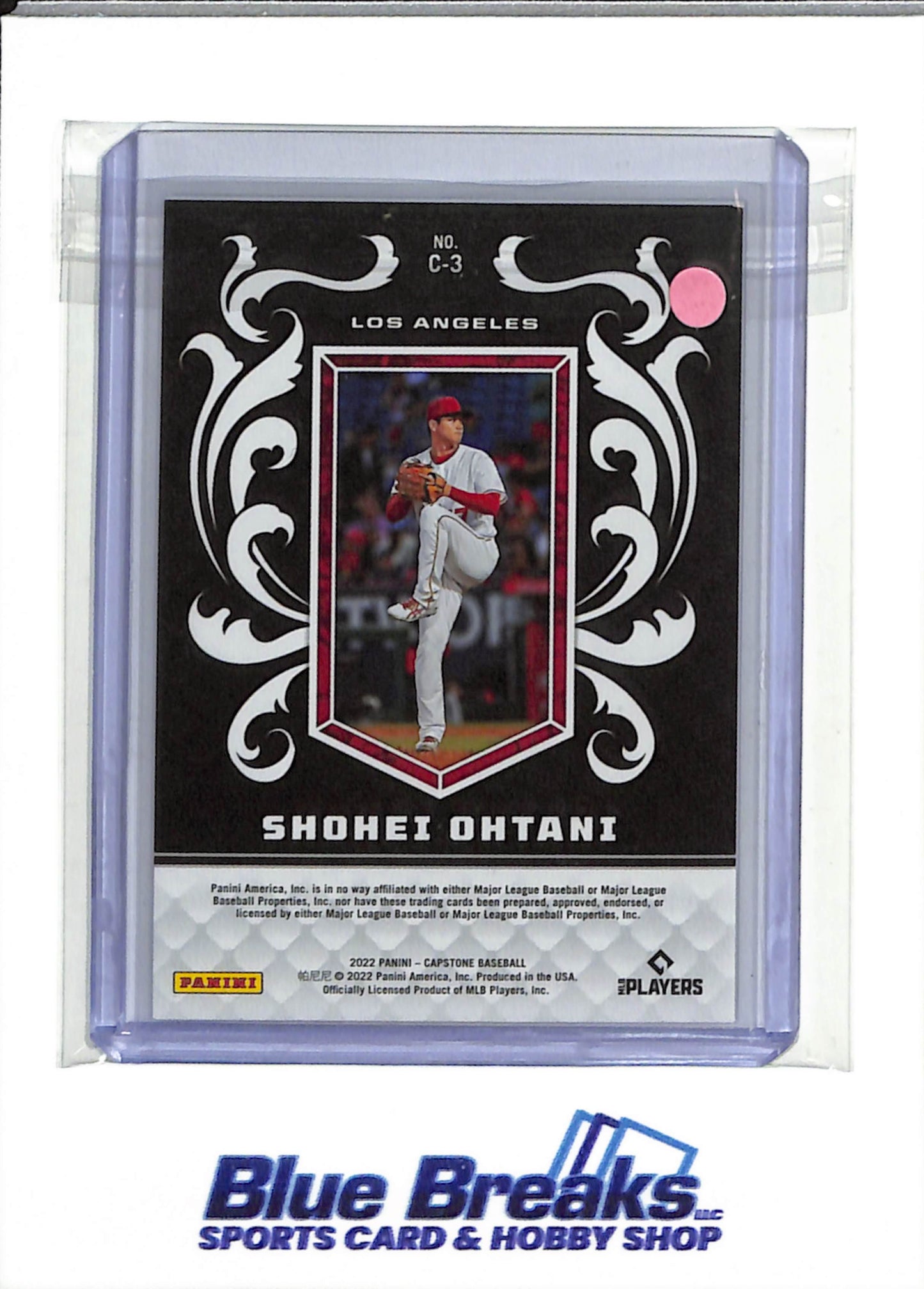 2022 Panini - Crest - Black/Red - Shohei Ohtani - #C-3 - Baseball - Dodgers