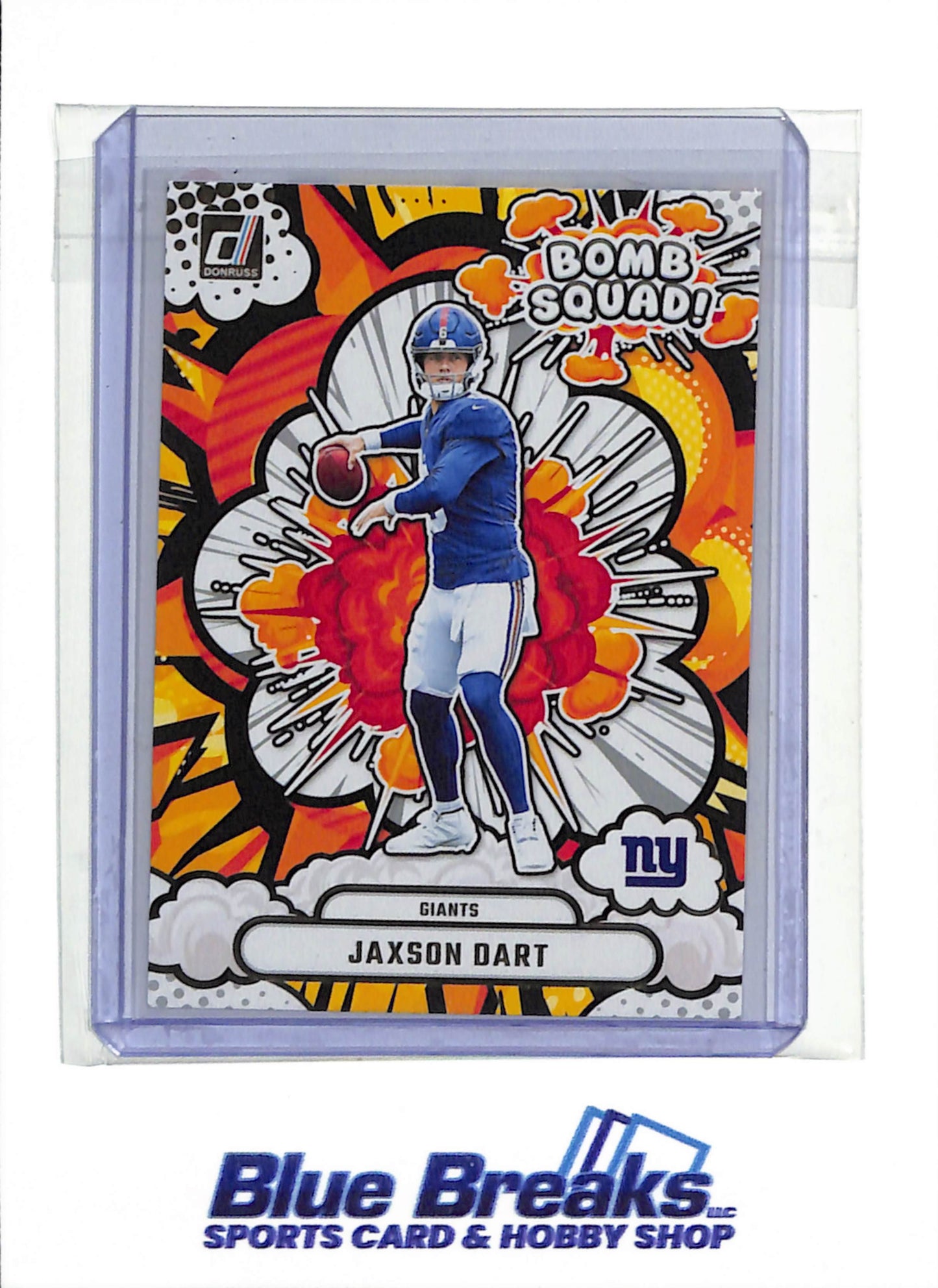 2025 Panini Donruss - Bomb Squad - Jaxson Dart - #BS-JDT - Football - Giants