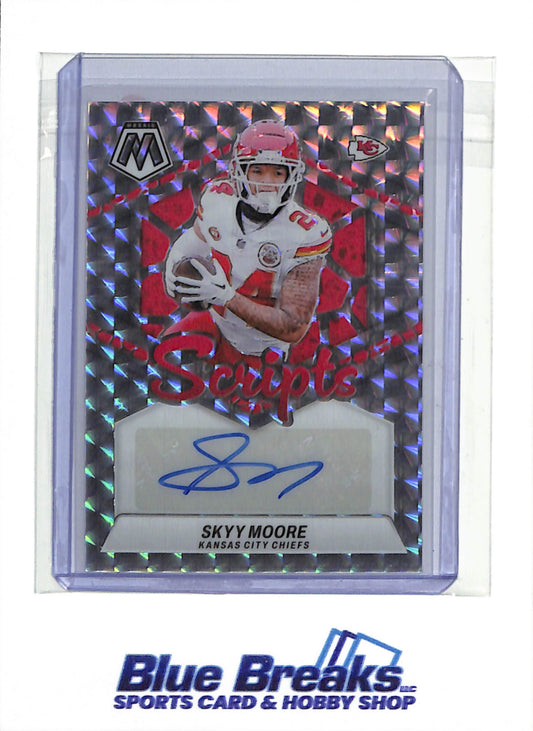 2024 Panini Prizm - Mosaic Scripts Geometric - Skyy Moore - #SC-SME - Football - Chiefs - drop