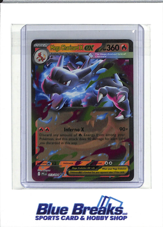 2025 Pokemon - Phantasmal Flames Foil - Mega Charizard X ex - #013/094 - drop