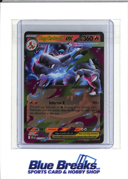 2025 Pokemon - Phantasmal Flames Foil - Mega Charizard X ex - #013/094 - drop