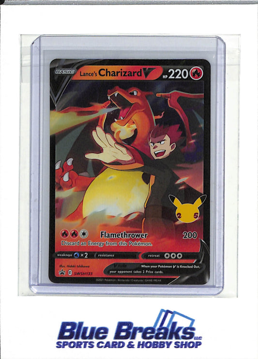 2021 Pokemon - Celebration Series Holo - Lance's Charizard V - #SWSH133 - drop