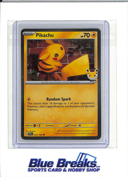 2024 Pokemon - 2026 Pokemon Day - Cosmic Foil - Pikachu - #051/162