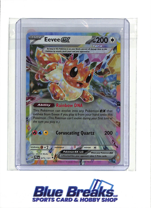 2025 Pokemon - Prismatic Evolutions - Foil - Eevee ex - #075/131 - drop