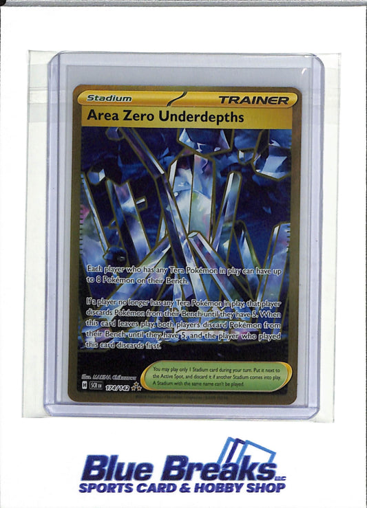 2024 Pokemon - Steller Crown - Gold Foil - Area Zero Underdepths - #174/142 - drop