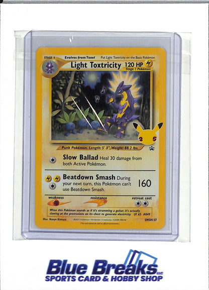2021 Pokémon- Celebrations - Holo - Light Toxtricity - #SWSH137