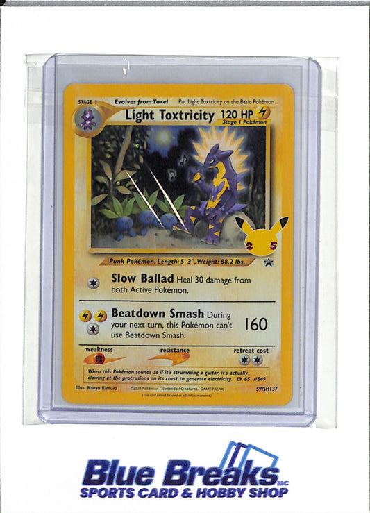 2021 Pokemon - Celebrations - Holo - Light Toxtricity - #SWSH137 - drop