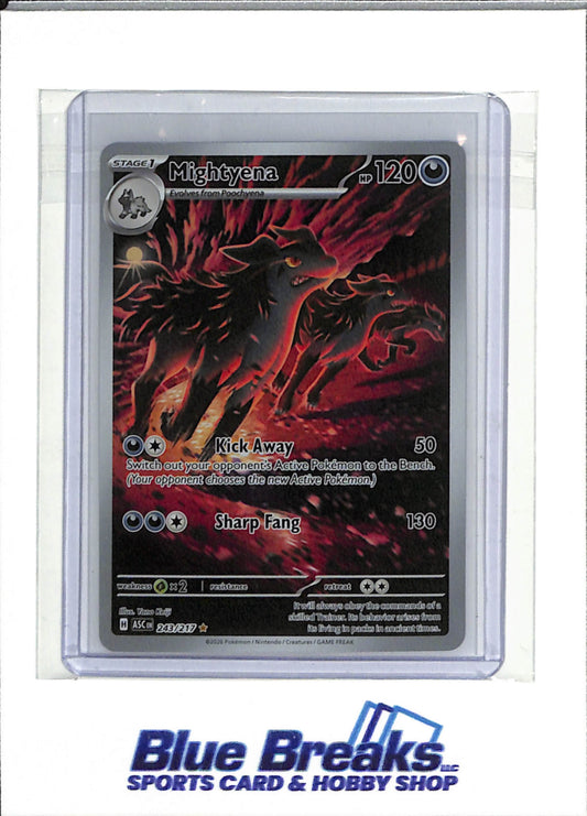 2026 Pokemon - Ascended Heroes Holo - Illustration Rare - Mightyena - #243/217 - drop