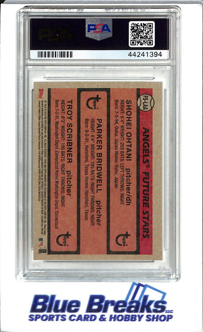 2018 Topps - Archives - Ohtani / Bridwell / Scribner - 1981 Topps Future Stars - #LAA - baseball - Angels - PSA 9 - drop