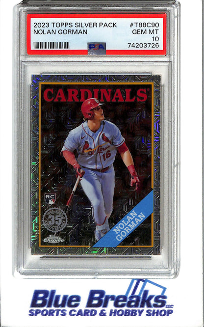 2023 - Topps - Silver Pack - Nolan Gorman - #T88C90 - Baseball - St. Louis - Cardinals - PSA 10
