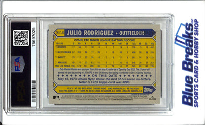 2022 Topps - Update - Black Refractor - Julio Rodriguez - 79/199 - #T87C-30 - PSA 9 - Baseball - Seattle Mariners