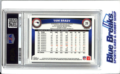 2011 Topps Chrome - Xfractor - Tom Brady - #20 - PSA 10 - Football - New England Patriots