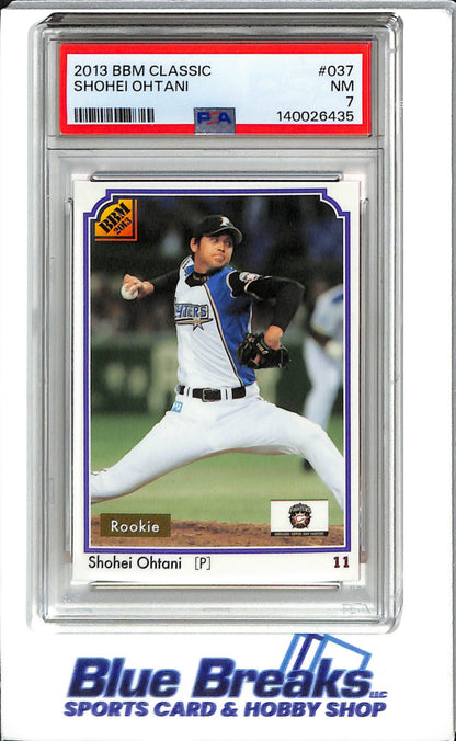 2013 - BBM Classic - Shohei Ohtani - #037 - Rookie - Baseball - Nippon-ham Fighters - PSA 7