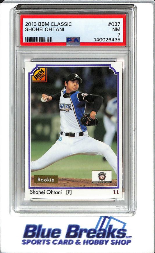 2013 - BBM Classic - Shohei Ohtani - #037 - Rookie - Baseball - Nippon-ham Fighters - PSA 7