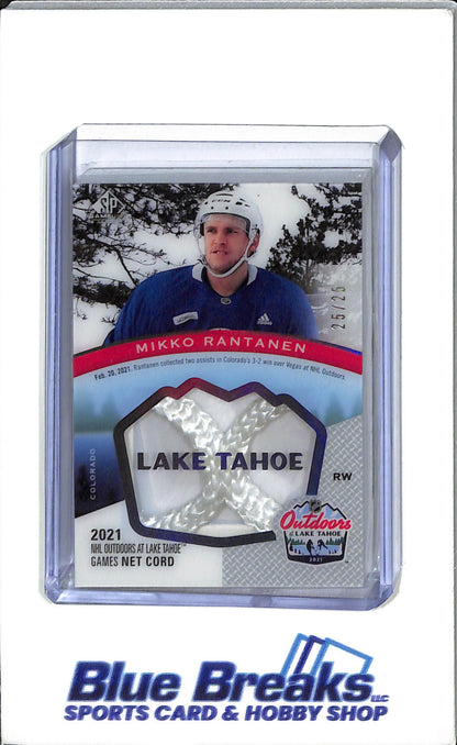 2021-22 Upper Deck Lake Tahoe - SP Game Used - #LTN-MR - Mikko Rantanen - 25-25 - drop