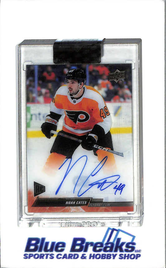 2022-23 Upper Deck - Clear Cut - Noah Cates -auto - RC - #CC-NC - Hockey - Philadelphia Flyers