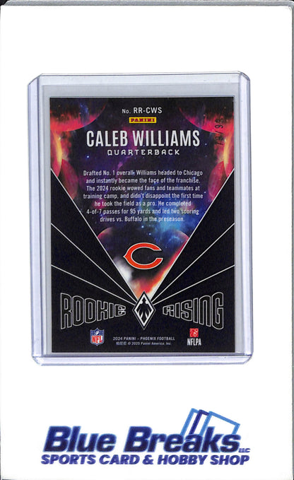 2024 Panini - Phoenix - Rookie Rising - Caleb Williams - Rookie - 77/99 - #RR-CWS - football - Chicago Bears