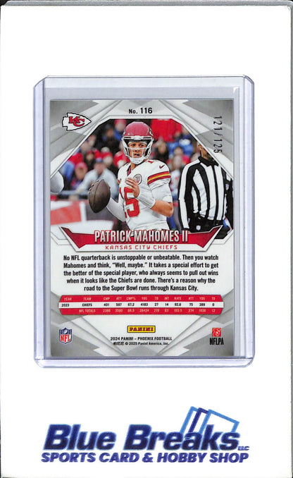 2024 Panini Phoenix - Gold - Patrick Mahomes II - #116 - 121/125 - Football - Kansas City Chiefs