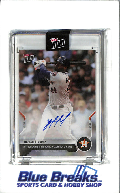 2021 Topps Now - HR Highlights Auto - Yordan Alvarez - #994A - 60-99 - Baseball - Houston Astros - Drop