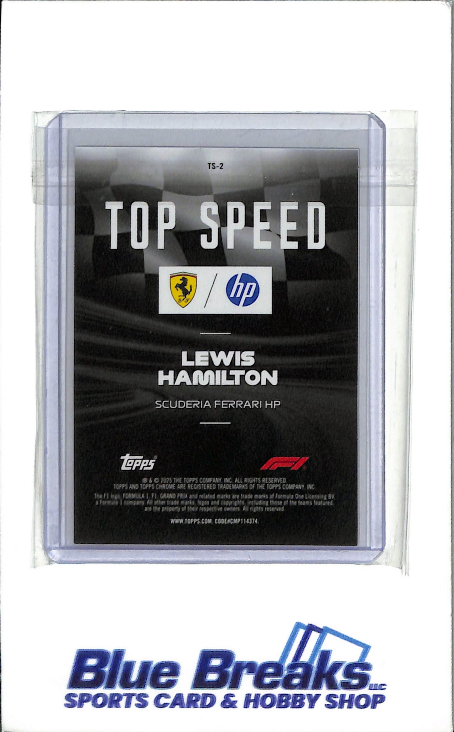 2025 Topps Chrome - F1 75 - Top Speed - Lewis Hamilton - #TS-2 - 4-25 - Formula 1 - Rasing - Drop