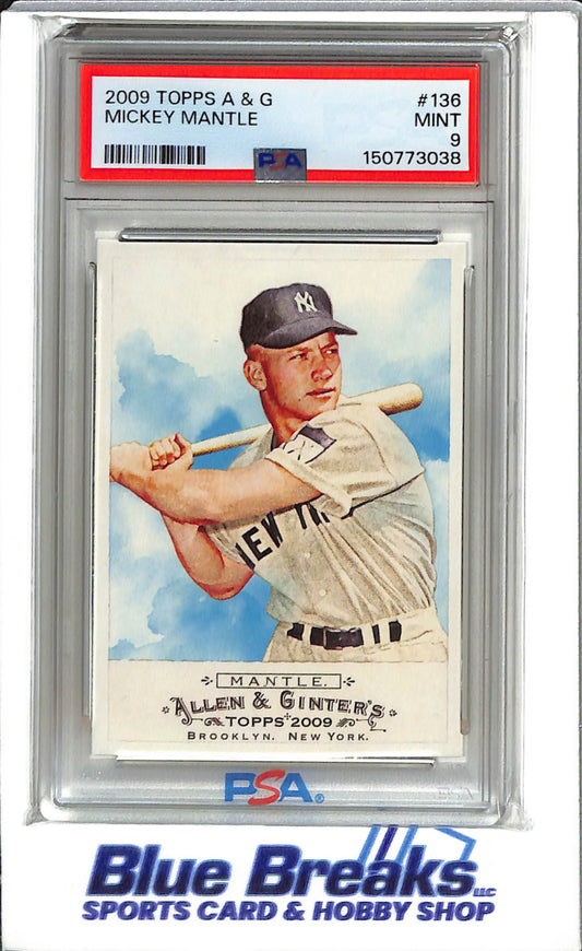 2009 Topps - Allen & Ginter - Mickey Mantle - #136 - PSA 9 - Baseball - New York Yankees