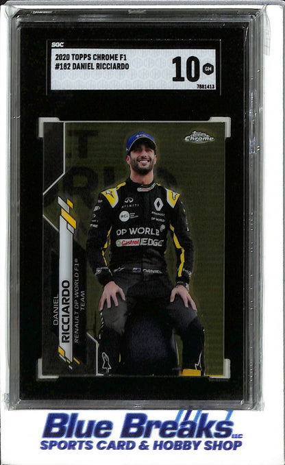 2020 Topps Chrome F1 - Daniel Ricciardo - # 182 - F1 - Formula 1 - Racing - SCG 10
