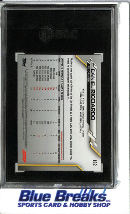 2020 Topps Chrome F1 - Daniel Ricciardo - # 182 - F1 - Formula 1 - Racing - SCG 10