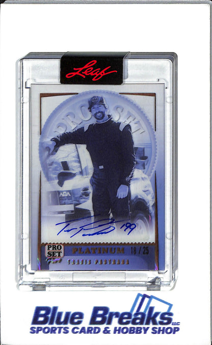2023 Leaf - Pro Set Pure - Platinum Auto 18-25 - Travis Pastrana - Rasing - Rally - Drop