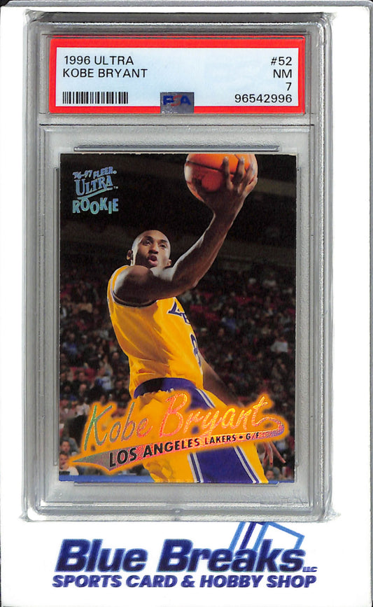 1996 Ultra - Kobe Bryant - #52 - Basketball - Los Angeles Lakers - PSA7 - Drop