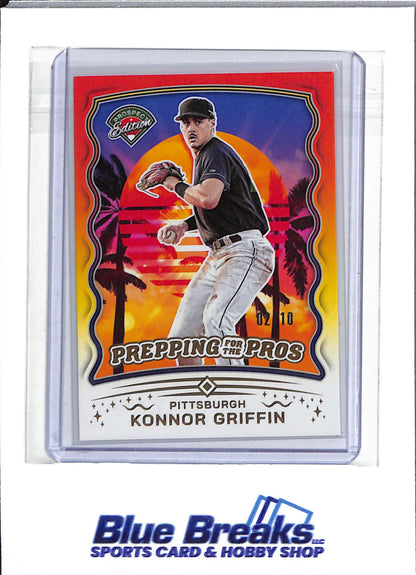 2025 Panini Prospect - Prepping for the Pros - Konnor Griffin - 2/10 - #17 - Baseball - Pirates - drop