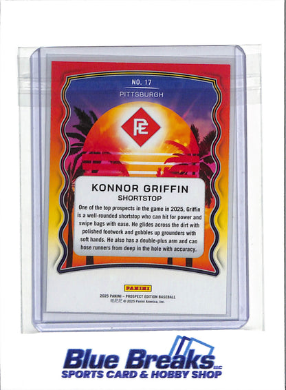 2025 Panini Prospect - Prepping for the Pros - Konnor Griffin - 2/10 - #17 - Baseball - Pirates - drop