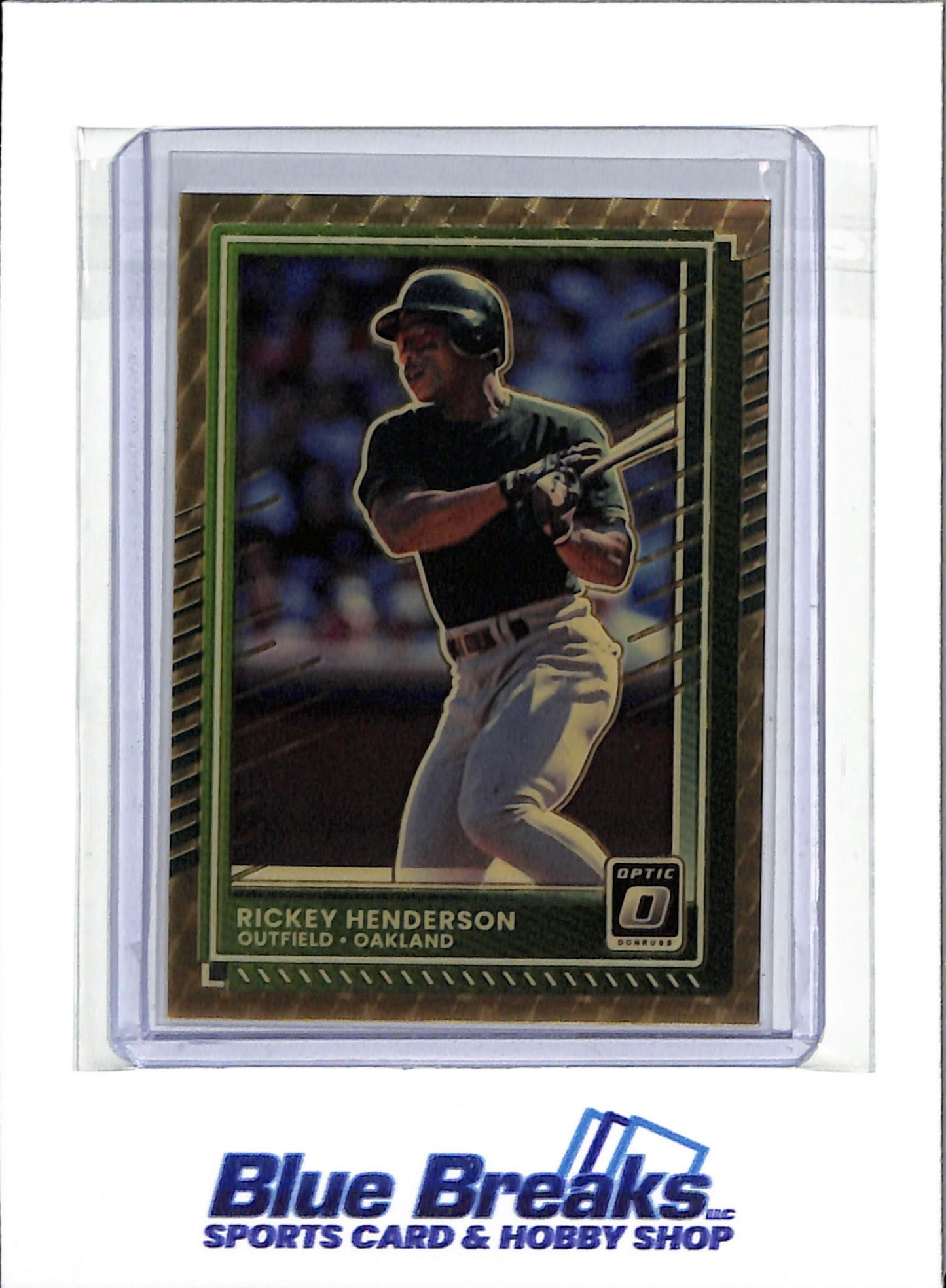 2025 Panini Donruss Optic - Gold Vinyl 1-1 - Rickey Henderson - #7 - Baseball - Oakland - Drop