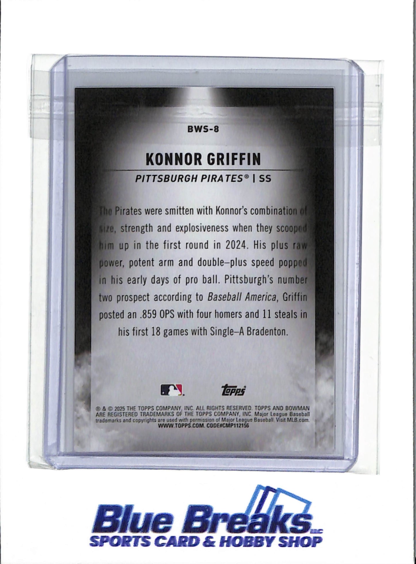 2025 Bowman Chrome - Spotlight - Konnor Griffin - #BWS-8 - Baseball - Pittsburgh Pirates - drop