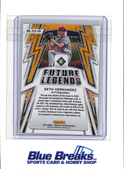 2025 Panini Prospect - Future Legends Auto 60-99 -Seth Hernandez - # FLS-SH - Baseball - Pittsburgh Pirates