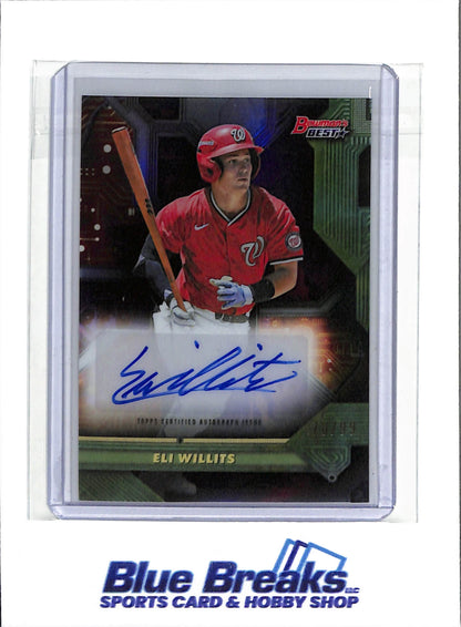 2025 Bowman’s Best - Circuitry - Eli Willits auto - 70/99 - # CA-EW - Baseball - Washington Nationals - drop