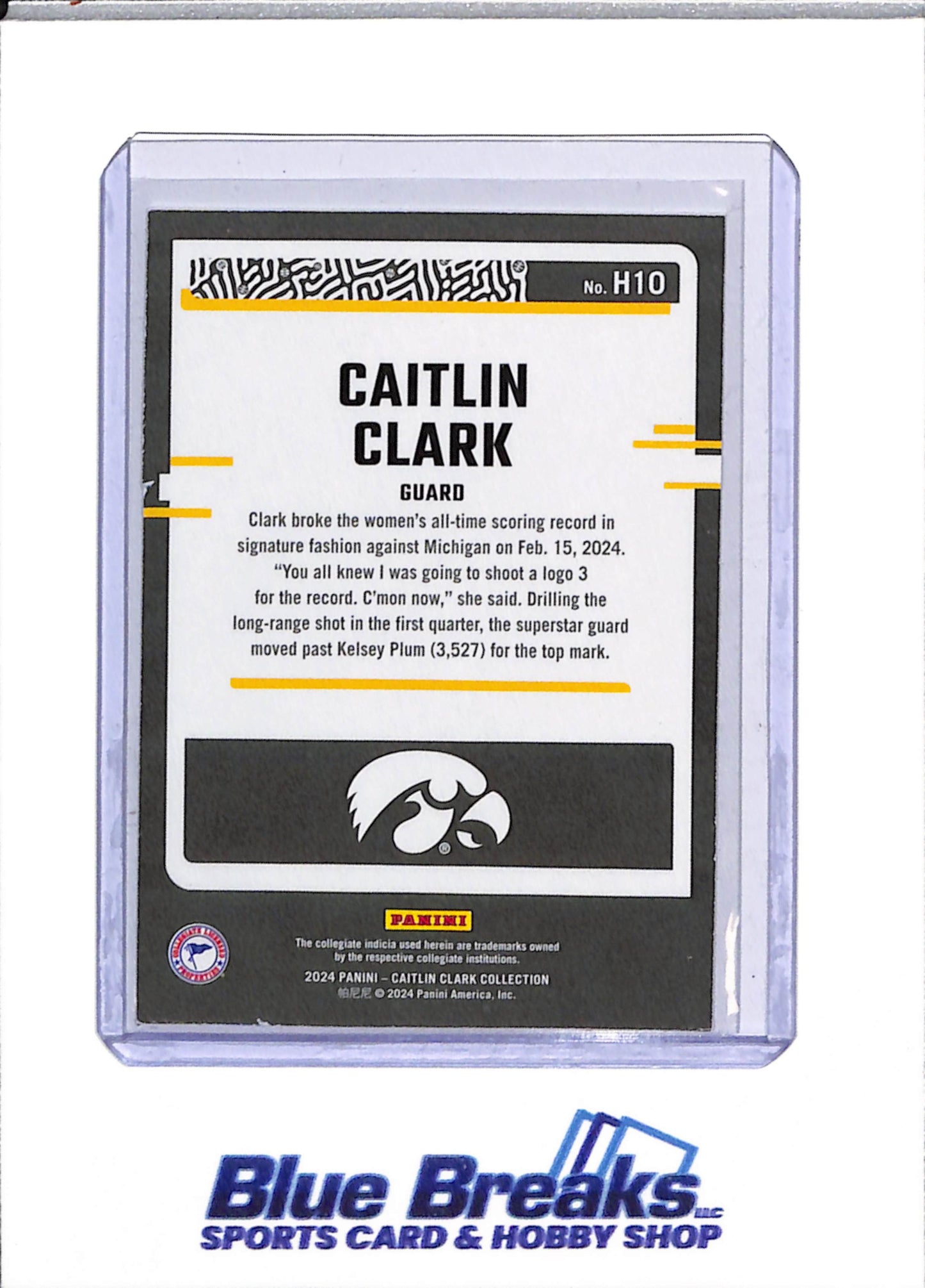 2024 Panini - Donruss - Set of 15 - Caitlin Clark - #H1 -H15 - Basketball - Hawkeyes - drop