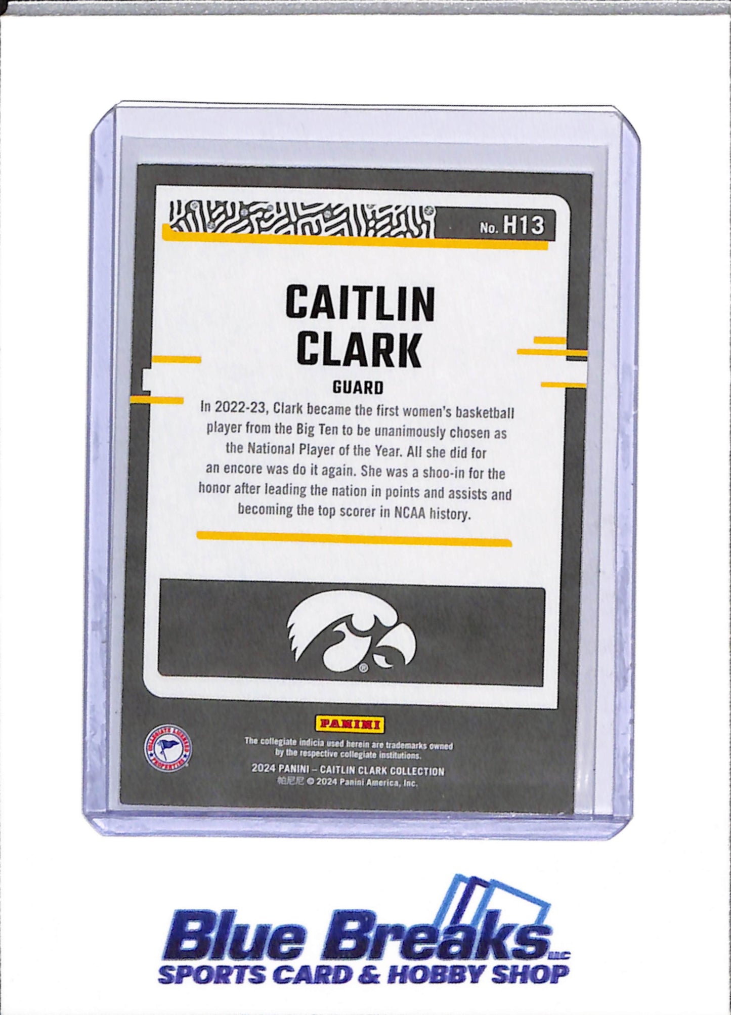 2024 Panini - Donruss - Set of 15 - Caitlin Clark - #H1 -H15 - Basketball - Hawkeyes - drop