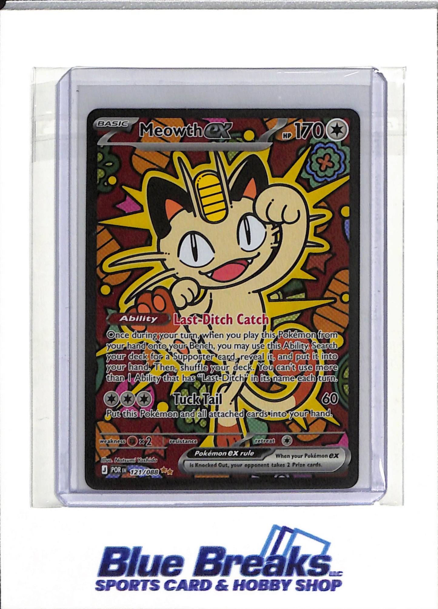 2026 Pokémon - Perfect Order - Illustration Rare Foil - Meowth ex - #121/088 - drop