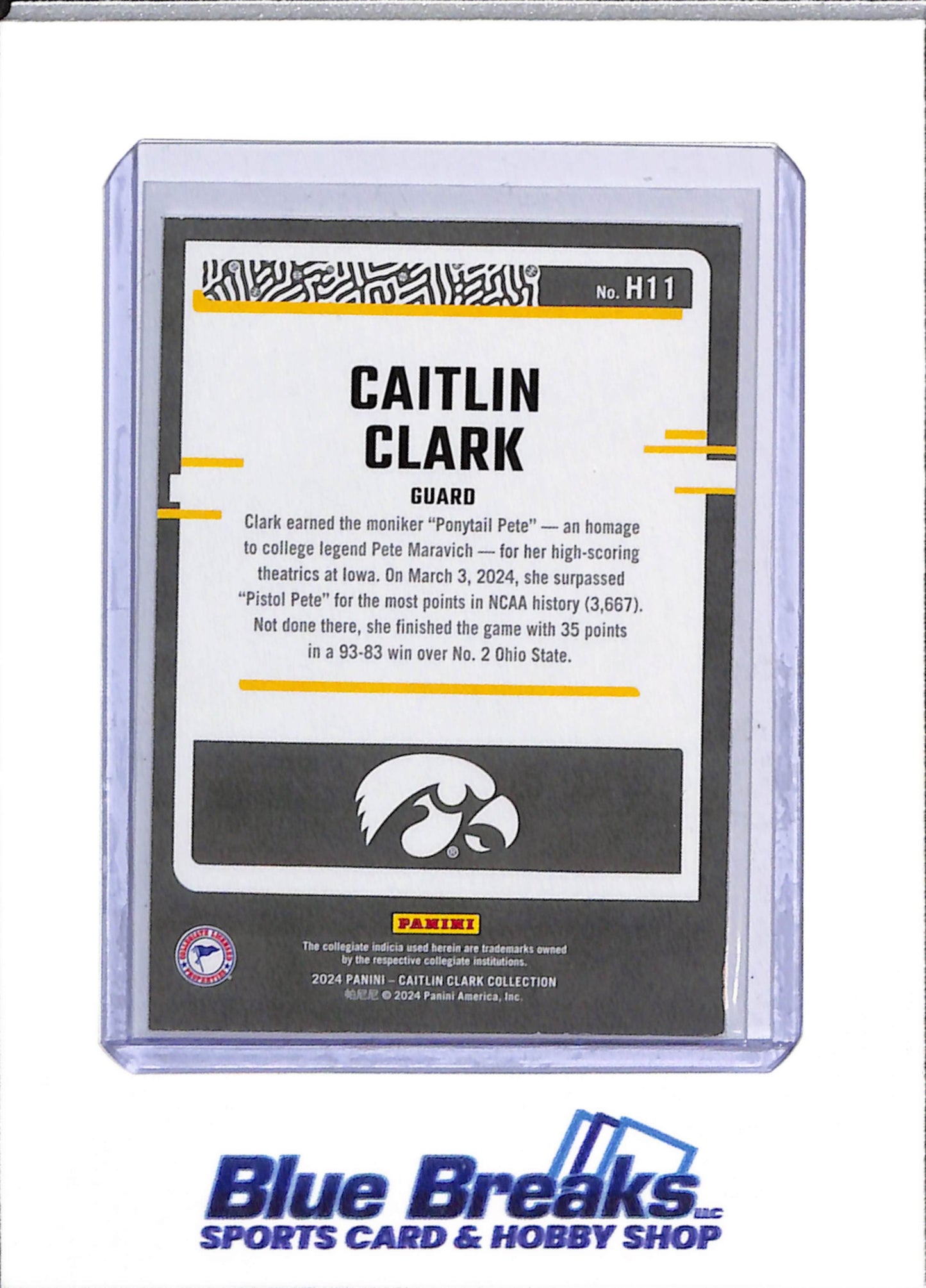 2024 Panini - Donruss - Set of 15 - Caitlin Clark - #H1 -H15 - Basketball - Hawkeyes - drop