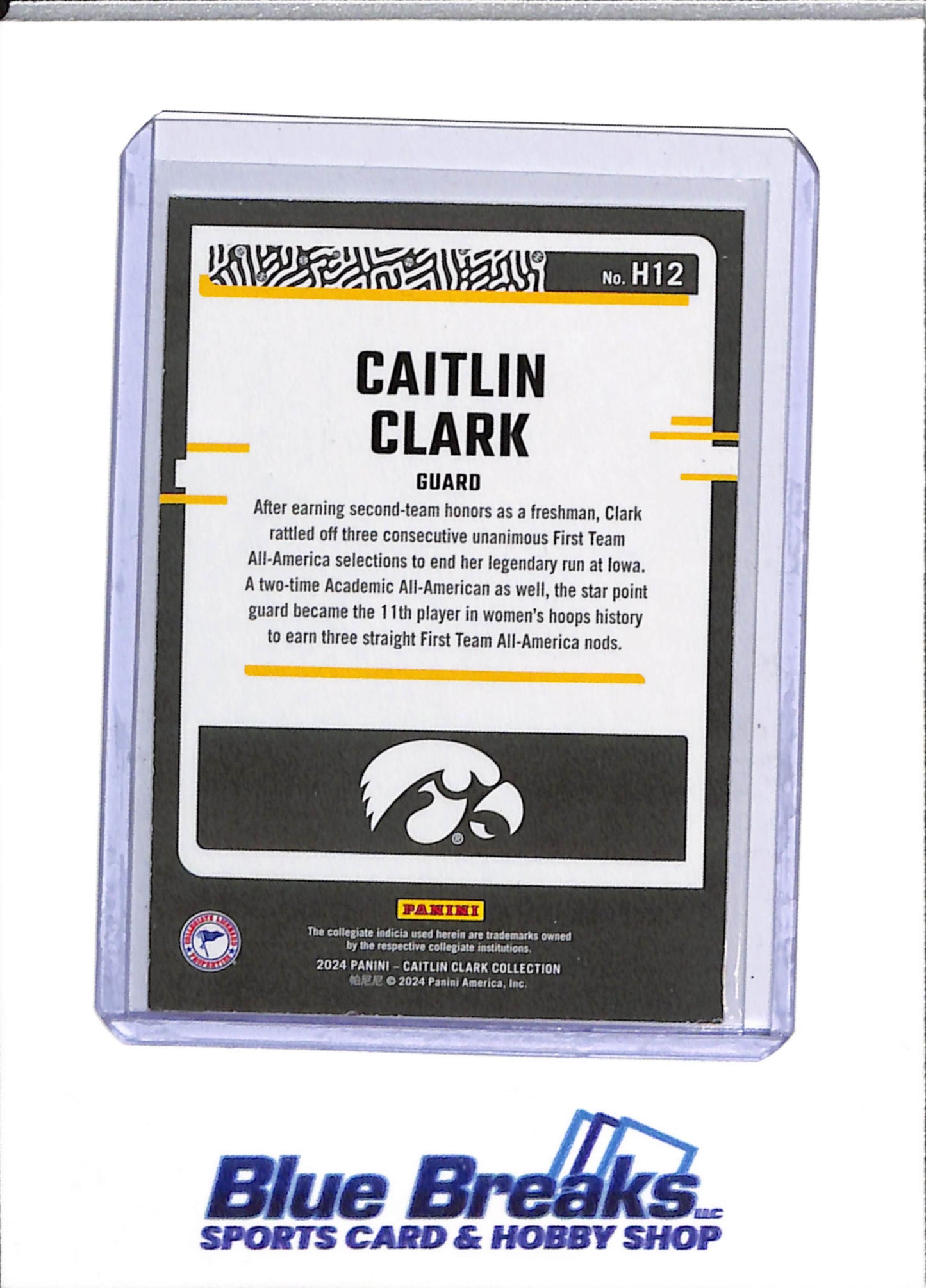 2024 Panini - Donruss - Set of 15 - Caitlin Clark - #H1 -H15 - Basketball - Hawkeyes - drop